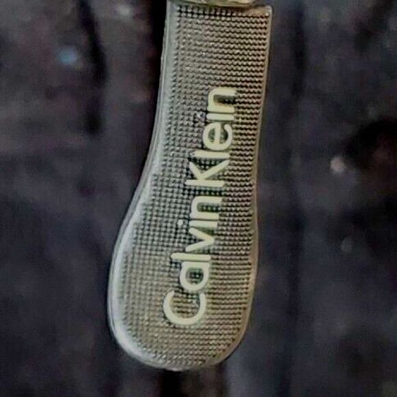 Calvin Klein Black Fleece Vest Women M – Full Zip Pocketed – Athleisure Layer - Picture 10 of 16